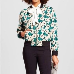 ▫️⬜️Floral Bomber Jacket⬜️▫️